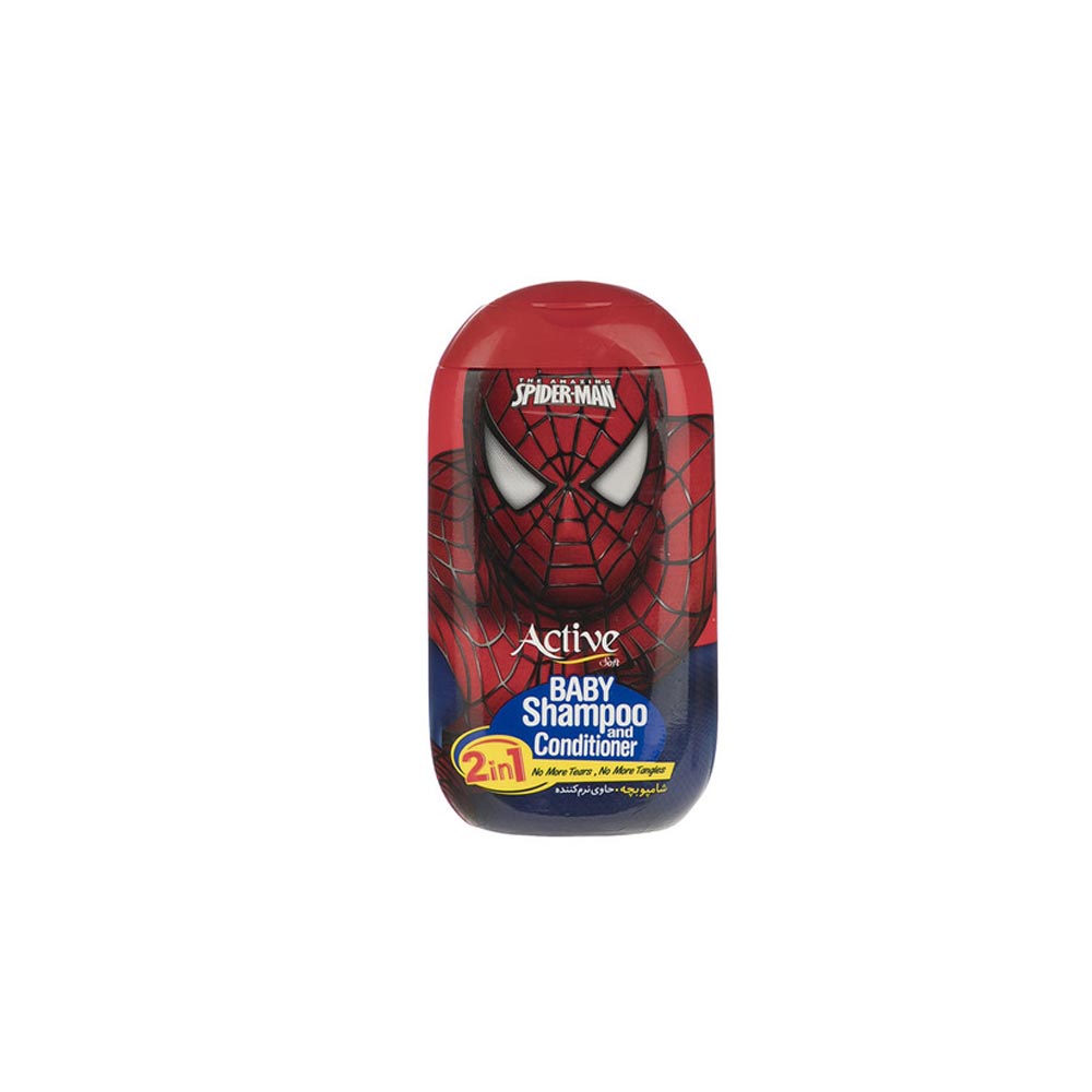 شامپو بچه اکتیو مدل Spider Man مقدار 280 گرم